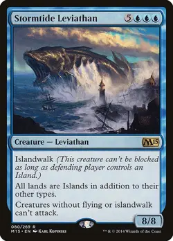 MTG Magic the Gathering Stormtide Leviathan (80/298) Magic 2015 MP - Image 1