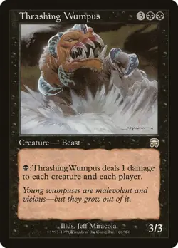 MTG Magic the Gathering Thrashing Wumpus (166/350) Mercadian Masques MP - Image 1