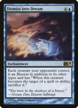 MTG Magic the Gathering Dismiss into Dream (50/262) Magic 2014 MP - Image 1