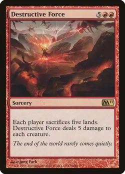 MTG Magic the Gathering Destructive Force (133/255) Magic 2011 MP - Image 1