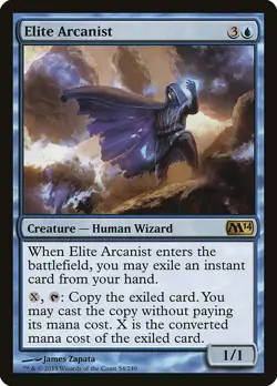 MTG Magic the Gathering Elite Arcanist (54/262) Magic 2014 MP - Image 1