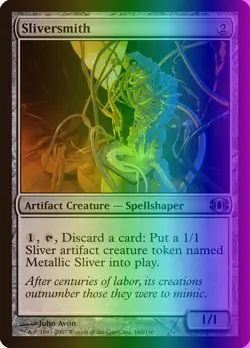 MTG Magic the Gathering Sliversmith (163/180) Future Sight LP FOIL - Image 1