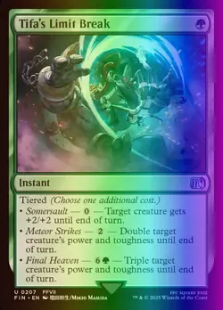 MTG Magic the Gathering Tifa's Limit Break (207/764) Final Fantasy NM FOIL - Image 1