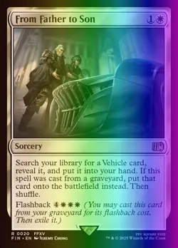 MTG Magic the Gathering From Father to Son (20/764) Final Fantasy NM FOIL - Image 1