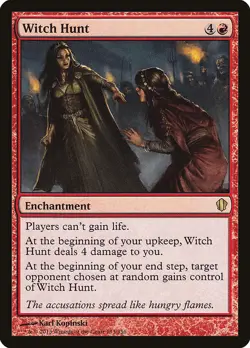 MTG Magic the Gathering Witch Hunt (133/357) Commander 2013 MP - Image 1