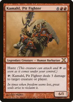 MTG Magic the Gathering Kamahl, Pit Fighter (214/514) Tenth Edition MP - Image 1