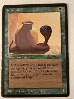 Magic the Gathering MTG Arabian Nafs Asp Dark MP (Beta Bob) - Image 1