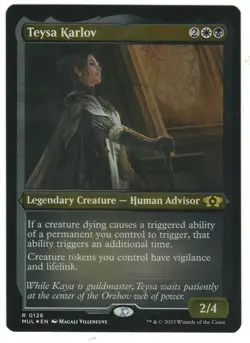 MTG Teysa Karlov Foil Etched Multiverse Legends Magic The Gathering TCG - Image 1