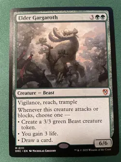 2025 Elder Gargaroth - Commander: Aetherdrift - NM - MTG Magic - Image 1