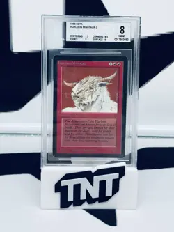 1993 Magic The Gathering TCG Beta Hurloon Minotaur C BGS 8 - Image 1