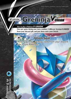 Pokemon Greninja V-UNION (SWSH155/330) SWSH Black Star Promos LP HOLO - Image 1