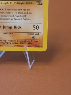 Hitmonlee - 22/62 - Pokemon Fossil Unlimited MP - Image 4