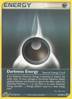 Pokemon Darkness Energy (93/118) Ruby & Sapphire MP REVERSE HOLO - Image 1