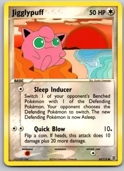 JIGGLYPUFF 65/112 RG FIRERED & LEAFGREEN POKEMON CARD TCG LP 2004 - Image 2