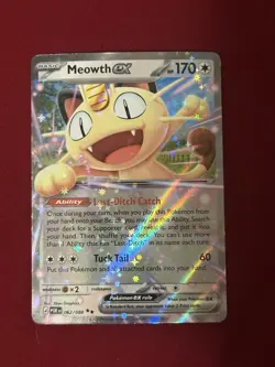 2026 Pokemon Meowth ex 062/088 ME03 Perfect Order Holo EN English - Image 1