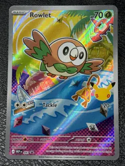 Rowlet MEP 043 Promo - Illustration Rare - Pokemon TCG: 30th Anniversary - NM - Image 1