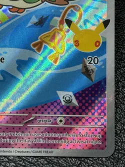 Rowlet MEP 043 Promo - Illustration Rare - Pokemon TCG: 30th Anniversary - NM - Image 4