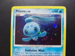 Pokemon - Phione 12/100 Rare Holo Diamond & Pearl Majestic Dawn Swirl - Image 2