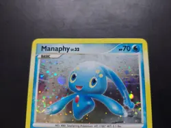 Pokemon - Manaphy 8/100 Rare Holo Diamond & Pearl Majestic Dawn - 2 Swirls - Image 4