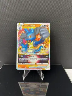Pokemon Sword Shield Lucario Vstar SWSH214 Black Star Promo - Image 1