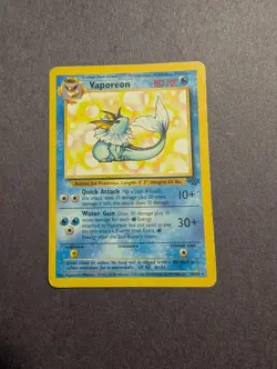 Pokemon TCG Vaporeon Jungle 28/64 Non Holo HP - Image 1
