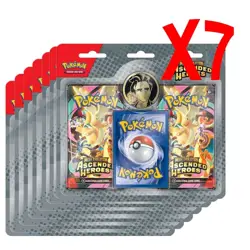 7x Pokemon TCG Ascended Heroes 2 Pack Blister Sealed Booster Bundle Larry - Image 1