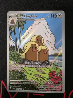 Pokemon TCG: Alolan Dugtrio 208/191 Illustration Rare SV08: Surging Sparks NM - Image 1