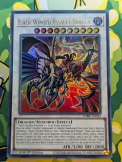 Black-Winged Assault Dragon - DABL-EN042 - Ultra Rare - 1st Ed VLP - Image 1