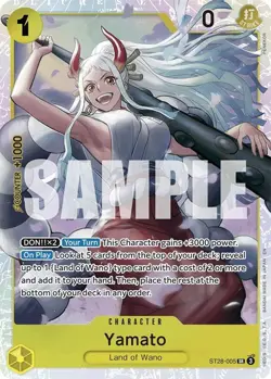 One Piece Yamato (ST28-005/5) Starter Deck 28 GREEN/YELLOW Yamato LP FOIL - Image 1