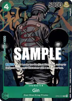 One Piece Gin (OP03-024/294) OP03 Pillars of Strength NM FOIL - Image 1
