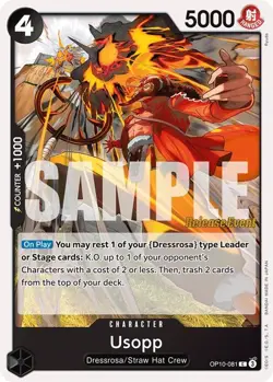 One Piece Usopp (081) (OP10-081/75) Royal Blood Release Event Cards NM - Image 1