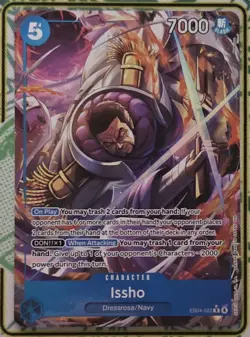 One Piece CCG - Issho EB04-022 (R) Alt Art The Azure Sea's Seven English NM/M - Image 2