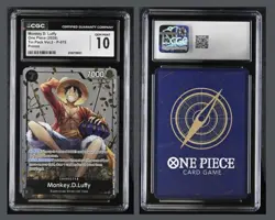 One Piece Monkey D. Luffy P-075 English Promo Tin Set Vol 2 CGC 10 - Image 1