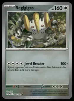 Pokemon Cards Regigigas 086/131 Reverse Holo Prismatic Evolutions Masterball NM - Image 1