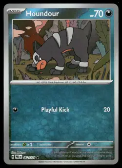 Pokemon Cards Houndour 062/131 Reverse Holo Prismatic Evolutions Masterball NM - Image 1