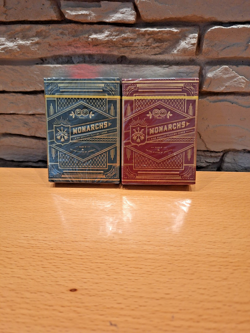 Monarchs Green V1 & Red V2 Playing Cards by Theory 11 - Image 1