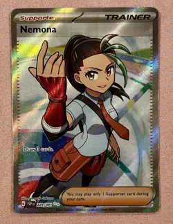 Nemona | Paldean Fates 229/091 | Full Art Trainer | Pokemon Card TCG | NM - Image 1
