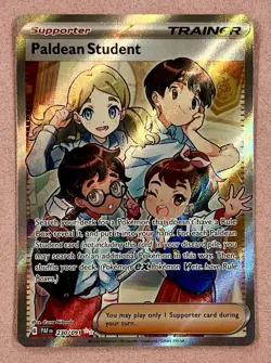 Paldean Student | Paldean Fates 230/091 | Ultra Rare | Pokemon Card TCG | NM - Image 1