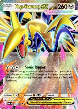 Pokemon Trading Cards Mega Skarmory ex 055/088 Perfect Order - Image 1