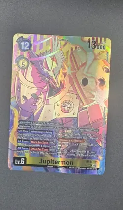 Digimon Card Game Jupitermon BT24-101 SEC Alternate Art NM - Image 1