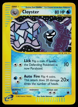 Pokemon Card - Cloyster Expedition 42/165 Rare Reverse Holo - Image 1