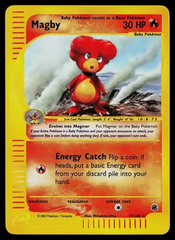 Pokemon Card - Magby Expedition 17/165 Rare Reverse Holo - Image 1