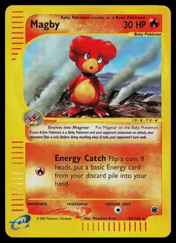 Pokemon Card - Magby Expedition 52/165 Rare Reverse Holo - Image 1