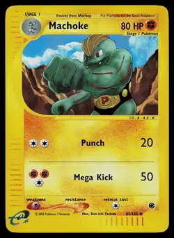 Pokemon Card - Machoke Expedition 85/165 Uncommon Reverse Holo - Image 1