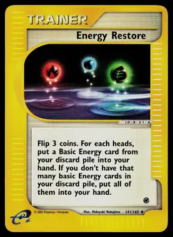 Pokemon Card - Energy Restore Expedition 141/165 Uncommon Reverse Holo - Image 1