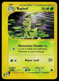 Pokemon Card - Bayleef Expedition 71/165 Uncommon Reverse Holo - Image 1