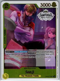 Sanji Store Championship Participation OP03-102 English - One Piece Card - NM - Image 1
