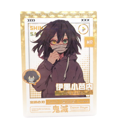 Obanai Iguro HR Demon Slayer Kimetsu no Yaiba Anime Trading Chu Chuka Card - Image 1