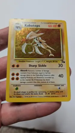 Lot Of 11 Pokemon Cards Kabutops Holo + 9 1st Edition Fossil Cards & Charmander - Image 1