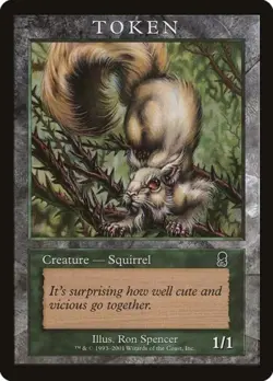 Squirrel Token (Odyssey) - Light Play MTG Promos: Magic Player Rewards - Image 1
